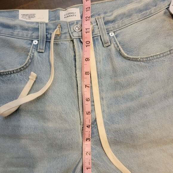 Citizens Of Humanity Brynn Drawstring Denim Shorts Womens 27 Casual Basic Chic - Picture 10 of 11